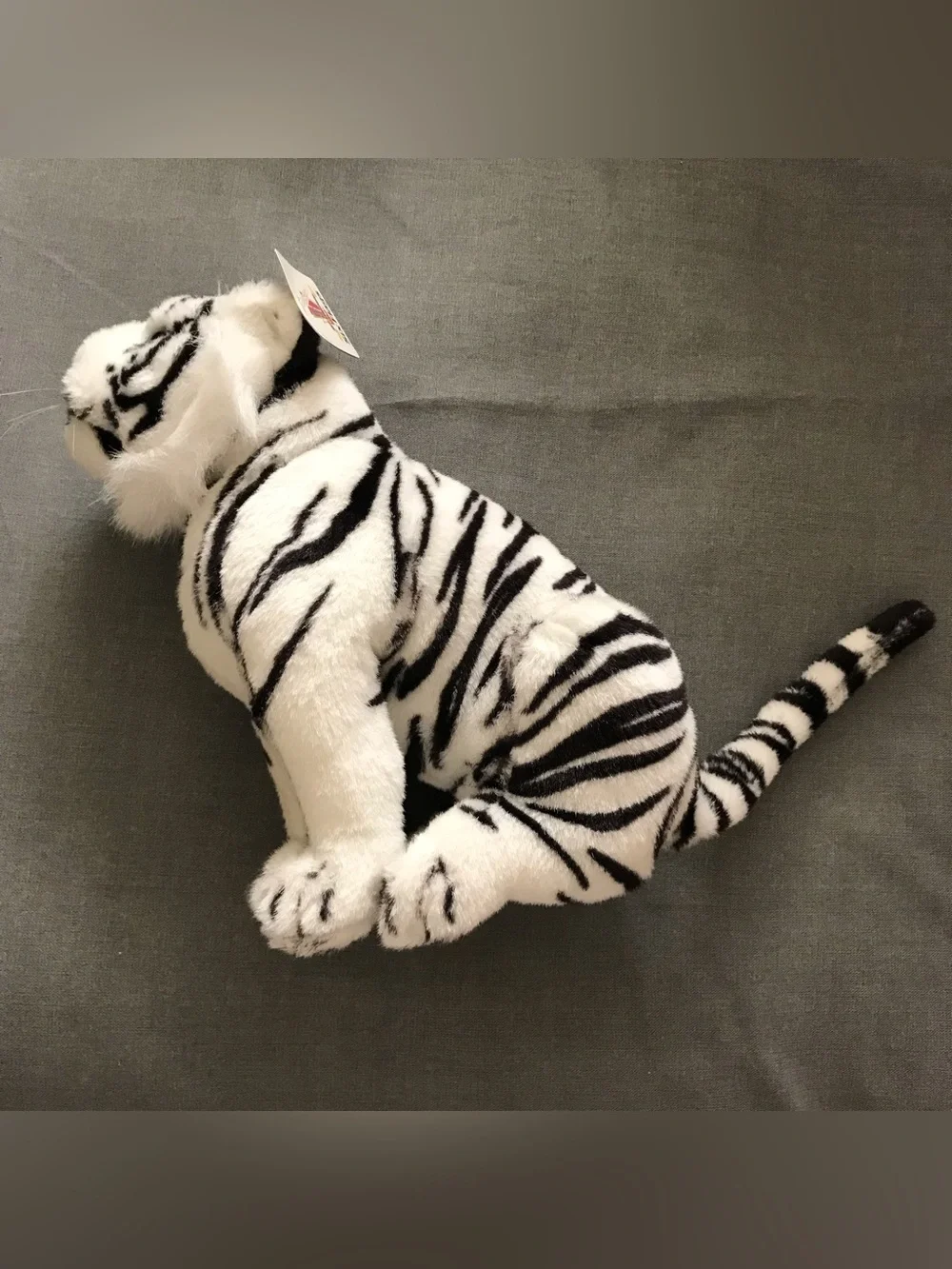 Six Flags Park Plush White Tiger Stuffed Animal Toy